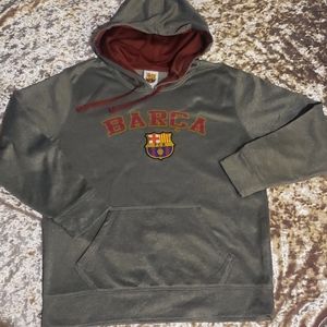 NWOT FC Barcelona Soccer Authentic Logo Hoodie